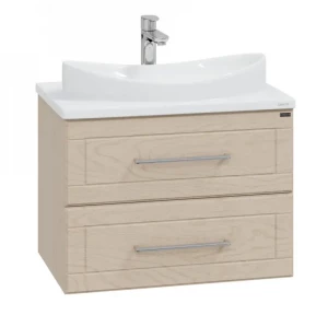 Тумба с раковиной СанТа  Венера 70 дуб бежевый подвесная