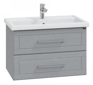 Тумба с раковиной СанТа Венера 80 дуб серый подвесная