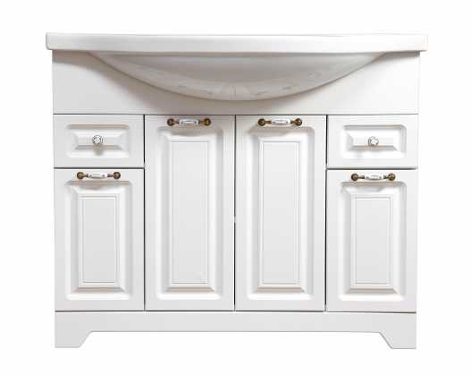 Тумба с раковиной Stella Polar Кармела 100 ольха белая