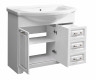 Тумба с раковиной Stella Polar Кармела 90 ольха белая — рис. 3