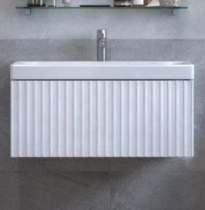 Тумба с раковиной Velvex Compo 80 подвесная белый