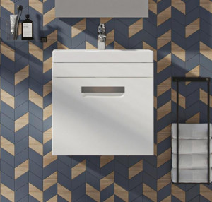 Тумба с раковиной Velvex Estea 50.1Y белый матовый