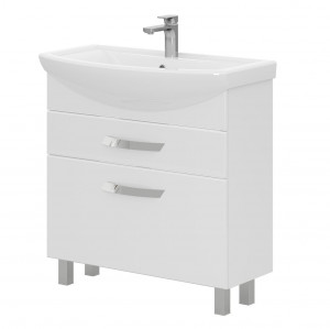 Тумба с раковиной Volna Onda 80.2Y напольная белый