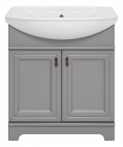 Тумба с раковинойу Misty Лувр 75 серый