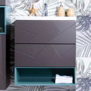 Тумба для комплекта Бриклаер Кристалл 60 с нишей