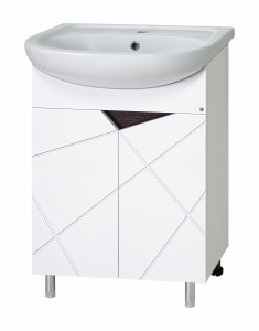 Тумба с раквиной Misty Грани 60 белый венге