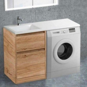 Тумба BelBagno Kraft-LVD 60 Rovere Nebrasca Nature c раковиной над стиральной машиной 120 L