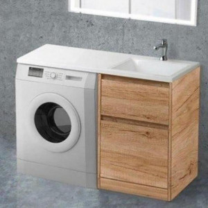 Тумба BelBagno Kraft-LVD 60 Rovere Nebrasca Nature c раковиной над стиральной машиной 120 R