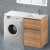 Тумба BelBagno Kraft-LVD 60 Rovere Nebrasca Nature c раковиной над стиральной машиной 120 R