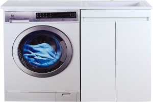 Тумба Misty Фостер 70 напольная прямая с раковиной под стиральную машину 130 R