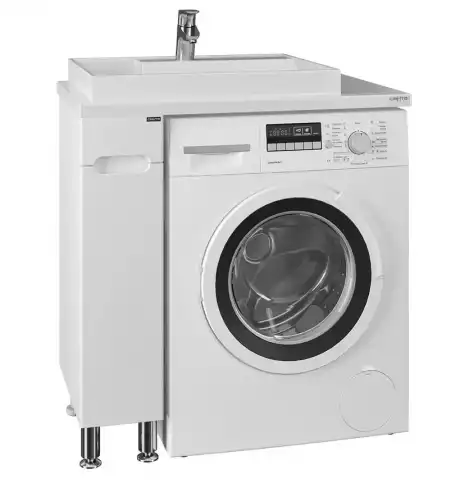 Тумба СанТа Лондон 19 с раковиной над стиральной машиной 80 левая