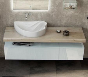 Тумба Velvex Felay 45 белый глянец