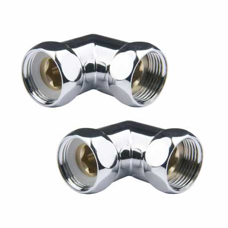 Угловое соединение для полотенцесушителя Point PN00003 1"х1" г/г хром