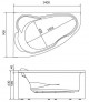 Ванна Marka One Lil 140x90 L 1лил1490л — рис. 4