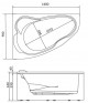 Ванна Marka One Lil 140x90 R 01лил1490п — рис. 4