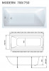 Ванна Marka One Modern 150х75 01мод1575 — рис. 5