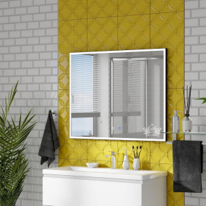 Зеркало с LED подсветкой  Art&Max Arezzo 100 черный