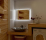 Зеркало с LED подсветкой Art&Max Monza 100 — рис. 1