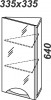 Зеркало-шкаф Aqwella Дельта угловой — рис. 4