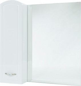 Зеркало-шкаф Bellezza Амелия 80 L белый