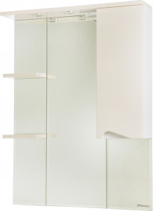 Зеркало-шкаф Bellezza Эйфория 80 R бежевый, с подсветкой