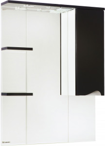 Зеркало-шкаф Bellezza Эйфория 80 R черный, с подсветкой