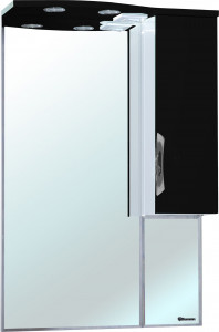Зеркало-шкаф Bellezza Лагуна 65 R черный