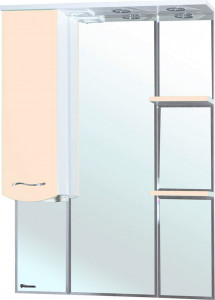 Зеркало-шкаф Bellezza Мари 75 L белый/бежевый