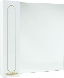Зеркало-шкаф Bellezza Тиффани 75 L/R белый патина золото