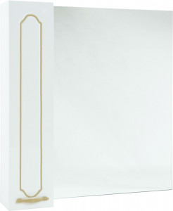 Зеркало-шкаф Bellezza Тиффани 85 L/R белый патина золото