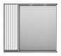 Зеркало-шкаф Brevita Balaton 90 левый белый/серый — рис. 2