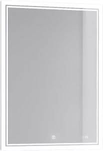 Зеркало-шкаф Jorno Slide 60 с подсветкой и часами антрацит