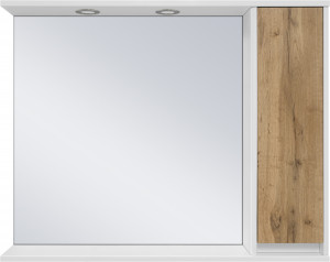 Зеркало-шкаф Misty Адриана 90 R, с подсветкой