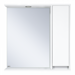 Зеркало-шкаф Misty Алиса 75 белый правый