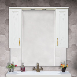 Зеркало-шкаф Misty Амбра 100