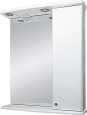 Зеркало-шкаф Misty Астра 55 R с подсветкой, белый