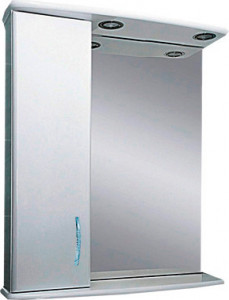 Зеркало-шкаф Misty Астра 60 L с подсветкой, белый