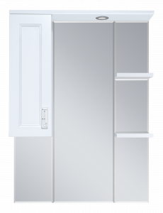 Зеркало-шкаф Misty Дива 75 со светом левый