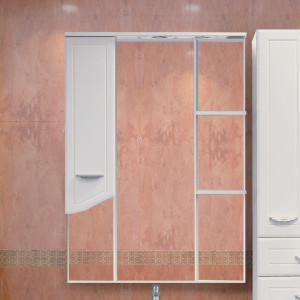 Зеркало-шкаф Misty Дрея 75 L с подсветкой