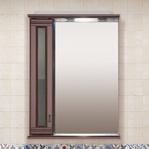 Зеркало-шкаф Misty Дублин 70 L, орех