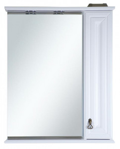 Зеркало-шкаф Misty Лувр 75 правое белое