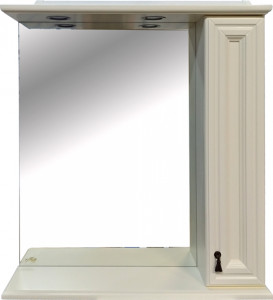 Зеркало-шкаф Misty Лувр 75 R слоновая кость