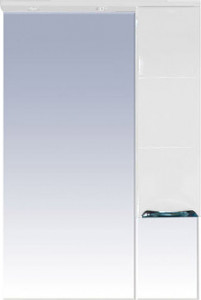 Зеркало-шкаф Misty Петра 65 R белая эмаль