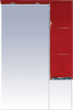 Зеркало-шкаф Misty Петра 65 R красная эмаль — рис. 1