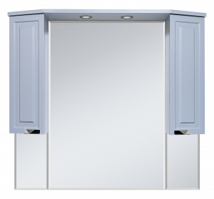 Зеркало-шкаф Misty Терра 110 серый