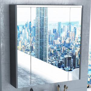 Зеркало-шкаф Roca Ronda 80 белый глянец, антрацит