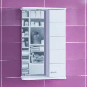 Зеркало-шкаф СанТа Омега 50 R с подсветкой