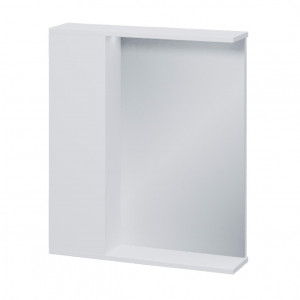 Зеркало-шкаф Volna Lake 60 с LED подсветкой левое белый