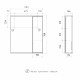 Зеркало-шкаф Volna Lake 60 с LED подсветкой правое белый — рис. 6