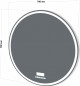 Зеркало BelBagno SPC-RNG 70 с LED-подсветкой, bluetooth, термометром и радио — рис. 4